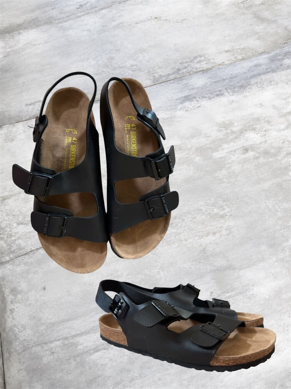 Birkenstock Black Slingback Two-Strap Sandals